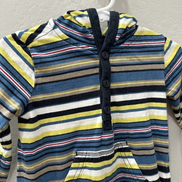 Tea Collection Stripe Hoodie Romper - Picture 3 of 9